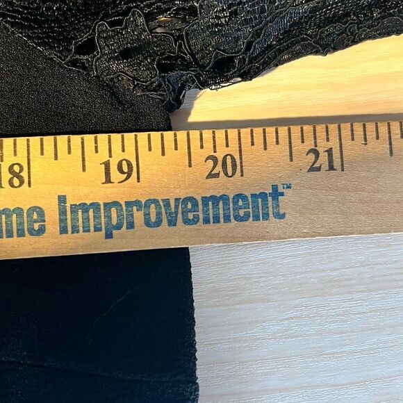 NWT En Focus Studio Black Sheath Dress 8 Demure Classy Lace Sleeves Feminine - Picture 6 of 8